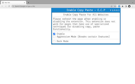 Enable Copy Paste - E.C.P