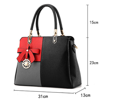 Title 14, Bolso de hombro para mujer con colores contrast...