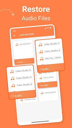 Screenshot Recover Deleted Audio, Calls
