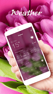 Purple Tulip Bloom Aroma Theme - náhled