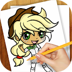 Cover Image of ダウンロード Learn to Draw Equestrian Girl 1.01 APK