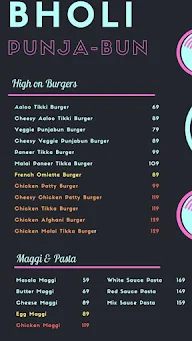 Bholi Punja-Bun menu 3