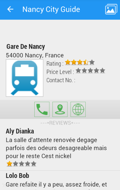 Nancy City Guide Screen 2