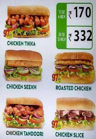 Subway menu 2