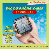 Sạc Dự Phòng, Pin Sạc Dự Phòng 20000Mah, Sạc Năng Lượng Mặt Trời, Sạc Nhanh Pin Mini Nhỏ Gọn Tiện Mang Theo