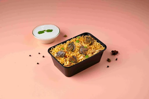 Hyderabadi Mini Mushroom Biryani