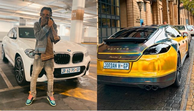 flaunts new Porsche with personalized number plate