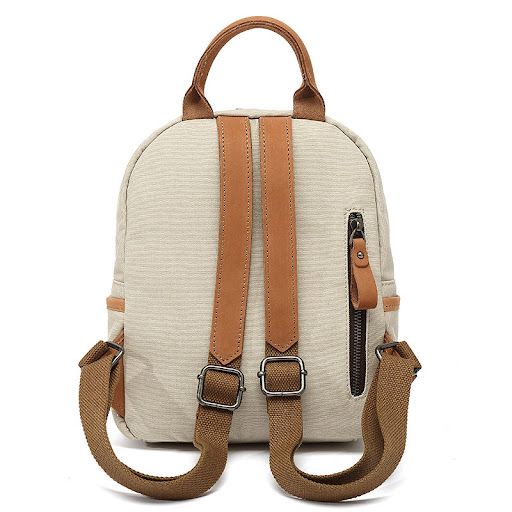 Title 7, Womens Solid Color Waterproof Casual Canvas Ba...