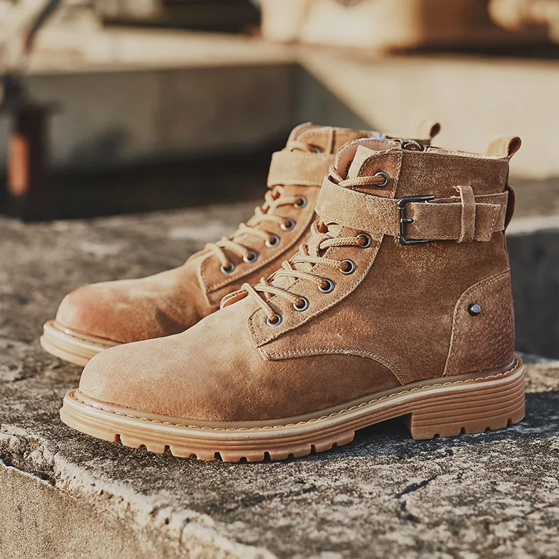 Title 5, Botines Cortos Británicos de Otoño para Hombre,...