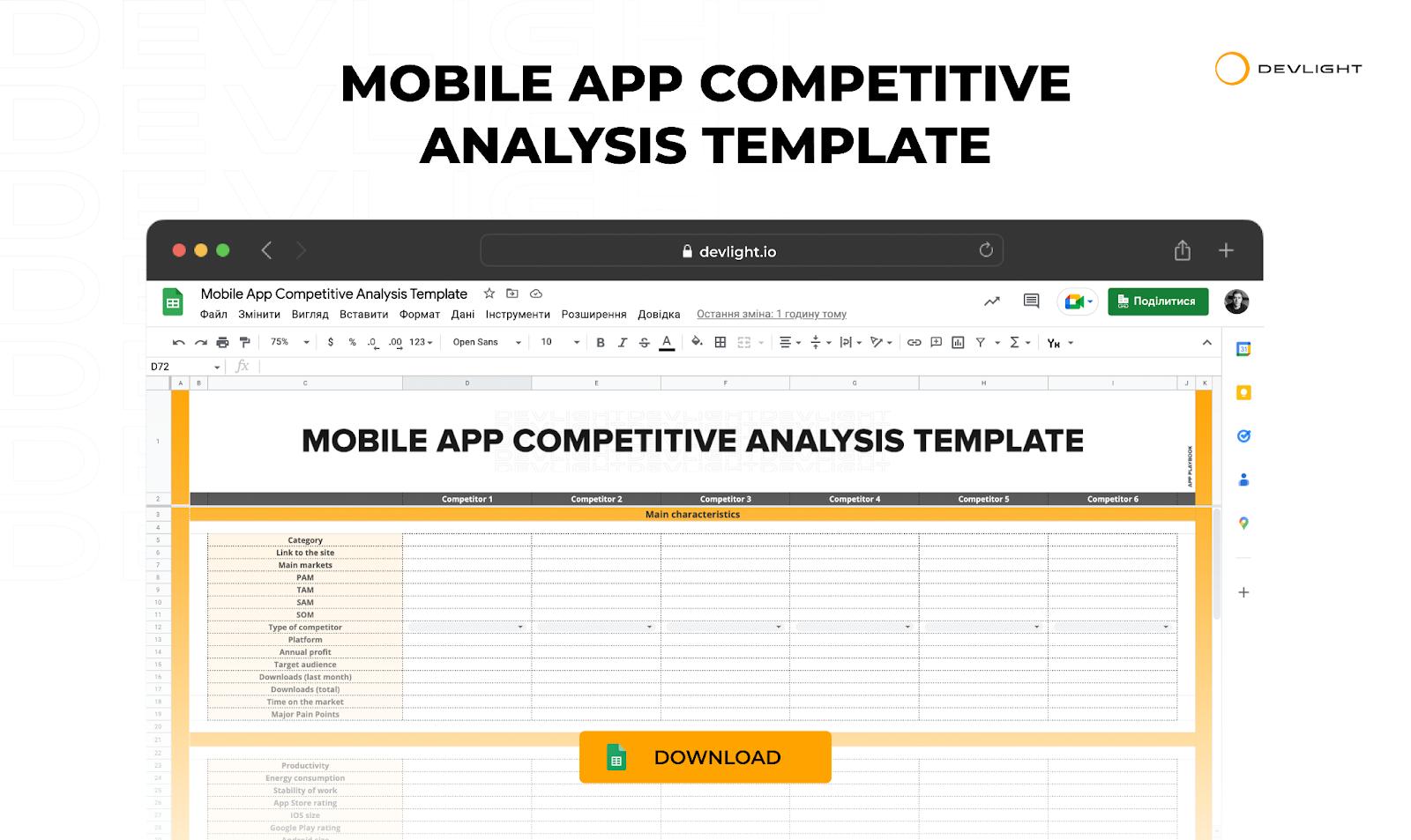 competitor analysis example