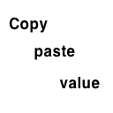 Copy paste value chrome extension