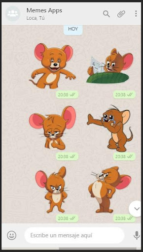? Jerry Stickers  Gato y Raton Jerry Wastickers