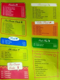 Gopal Sweets menu 1