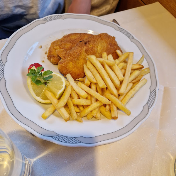 Gluten-Free Schnitzel at Hotel Restaurant Kreuzberg