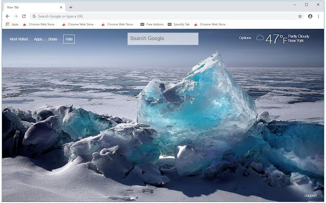 The Arctic Backgrounds North Pole New Tab