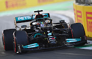 Lewis Hamilton during practice ahead of the F1 Grand Prix of Saudi Arabia at Jeddah Corniche Circuit on December 03, 2021 in Jeddah, Saudi Arabia.