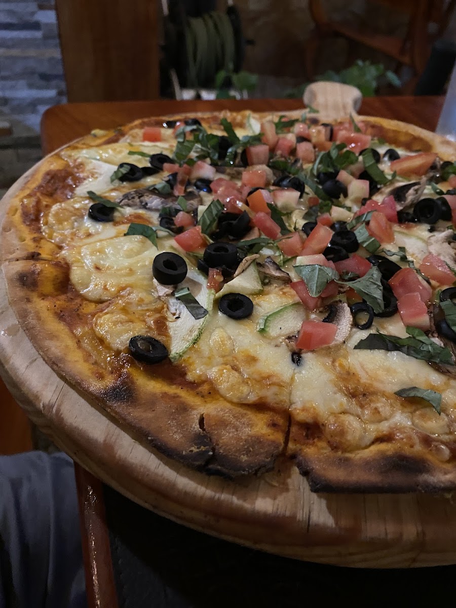 Vegetarian GF pizza
