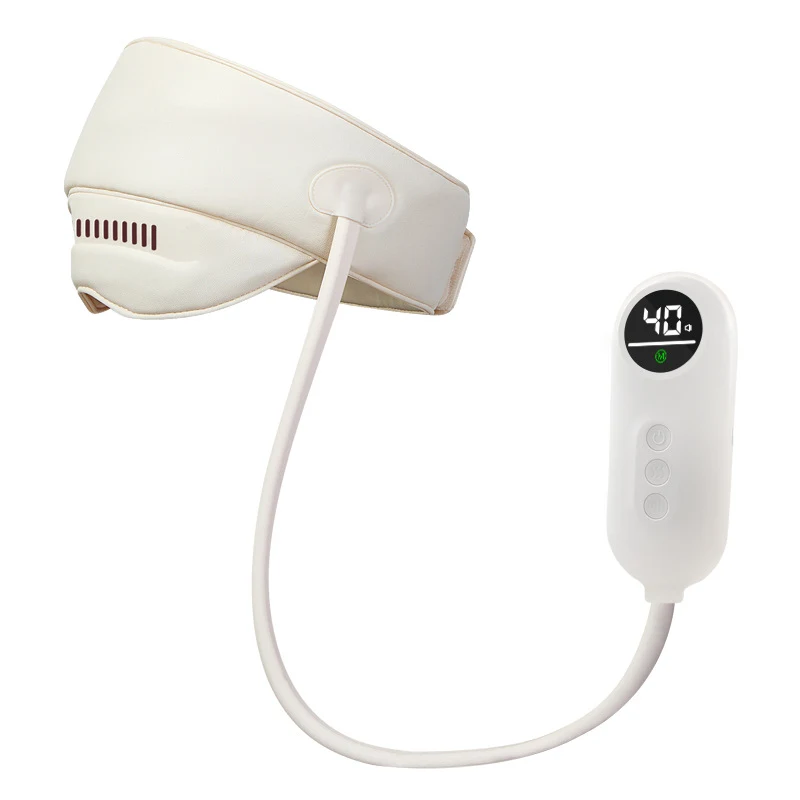 Massaggiatore per la testa elettrico con calore e airbag. Cappuccio massaggiante per testa, cervicale e occhi. Sollievo e benessere.