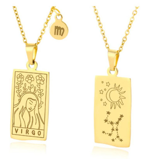 Title 7, Stainless Steel Constellation Square Tag Scorpi...