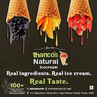 Thanco's Natural Ice Cream menu 1