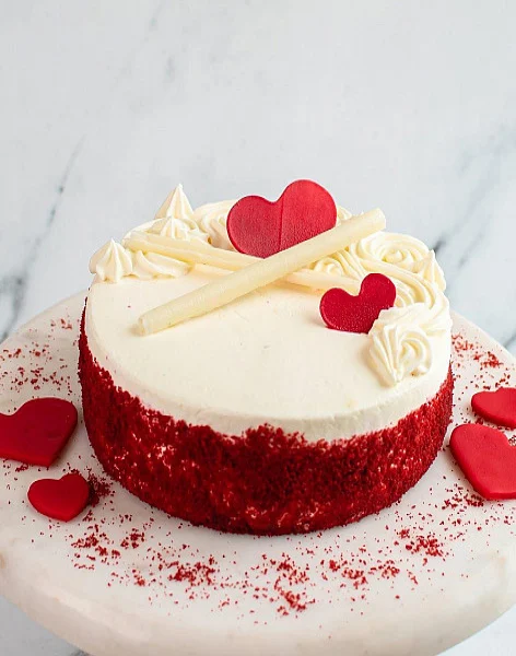 Ultimate Red Velvet Cheese Cake (Eggless)