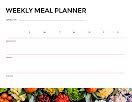 Weekly Meal Planner Meals - Weekly Planner item