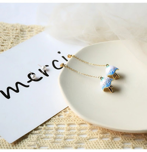 Title 2, New Chinese Blue Sea Blue Mori Style Jellyfish ...