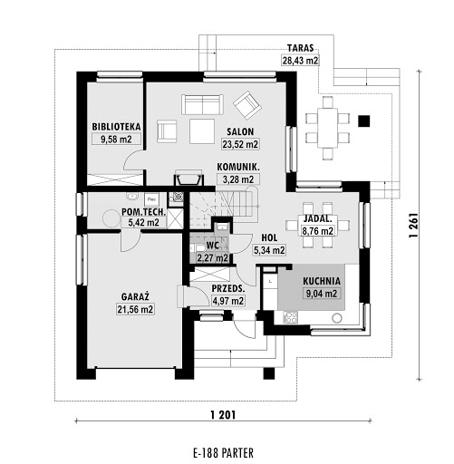 E-188 - Rzut parteru