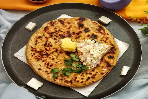 2 Paneer Onion Paratha With Raita