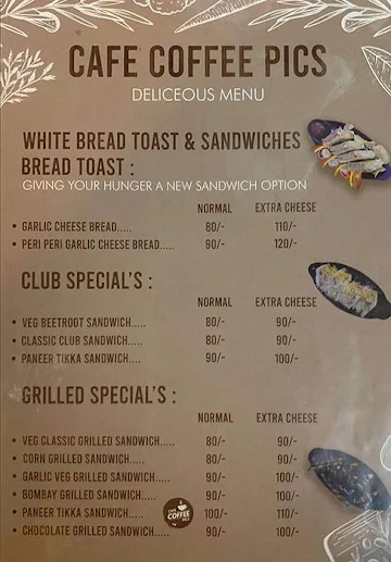 Cafe Coffee Pics menu 