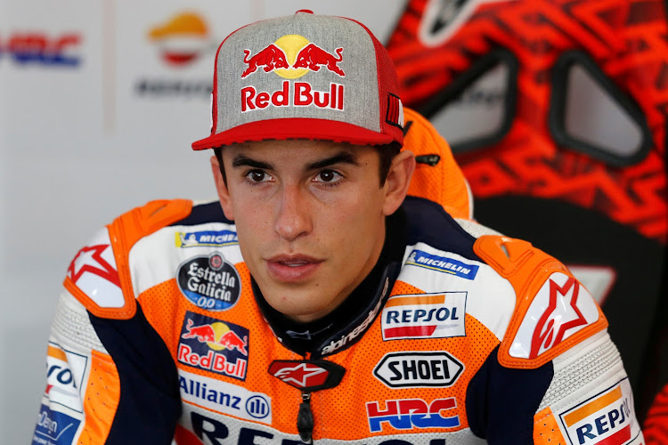 Marc Marquez underwent an operation on his left shoulder before the new year after dislocating it several times last season. Picture: REUTERS