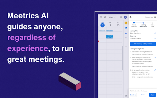 Meetrics: Prepare Excellent Agendas with AI