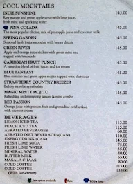 Seasons Restaurant menu 1