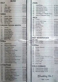 Laxmi Vilas Hindu Restaurant menu 1