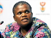 Controversial Minister of Public Service and Administration Faith Muthambi .