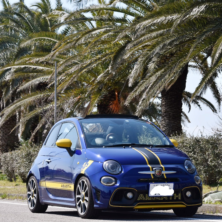 アバルト・595C （カブリオレ）のアバルト・オープンカー・ヤシの木とコラボ撮影・あおいくるまに関するカスタム事例の投稿画像3枚目