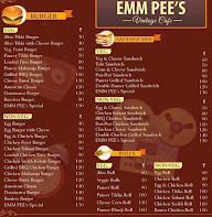 Emm Pee's Vintage Cafe menu 5