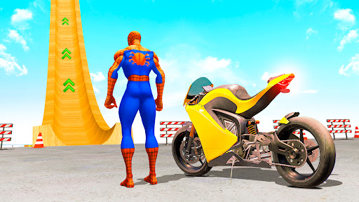 Screenshot Superhero Bike Stunt Racing 3D