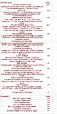 Boston Burger menu 1