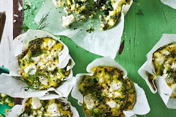 mini frittata spinach feta