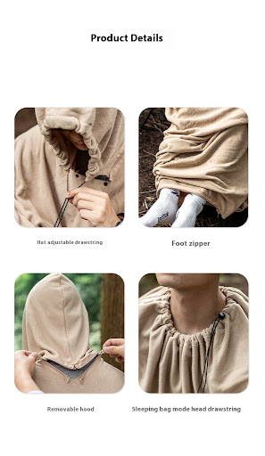 Title 11, Multi-purpose Cloak Sleeping Bag Outdoor Campin...