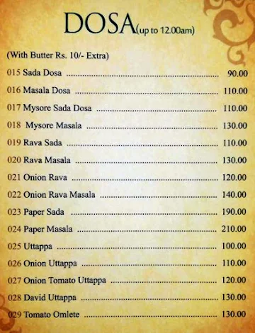 Achija, Tilak Road Naka menu 