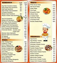 Vegans Delight menu 1