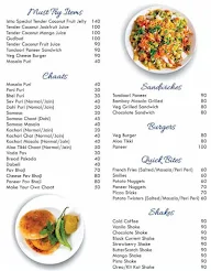 Istta Cafe menu 1