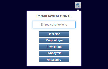 CNRTL pour Chrome Preview image 0