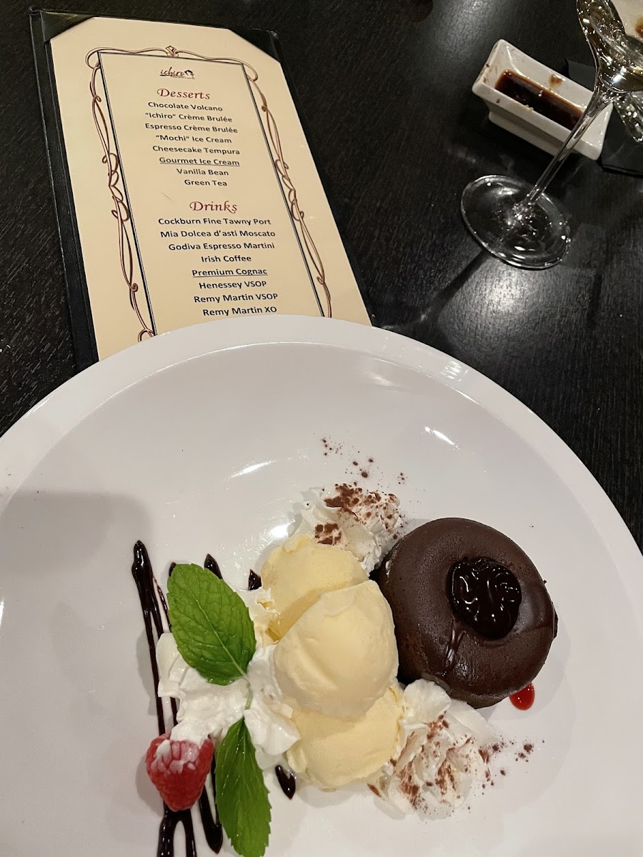 Gluten-Free Dessert at ichiro asian bistro & wine bar