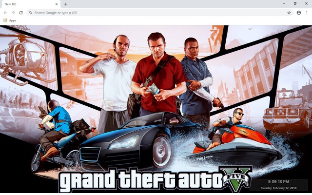 Grand Theft Auto V New Tab Theme