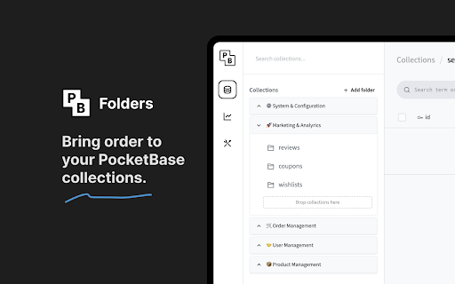 PocketBase Folders