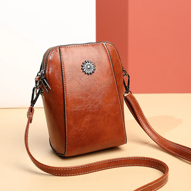 Verticale Mini Crossbody Telefoontas Mode Schoudertas Klein en Stijlvol Perfect voor Smartphone en Essentials Draagcomfort en Handigheid voor Onderweg