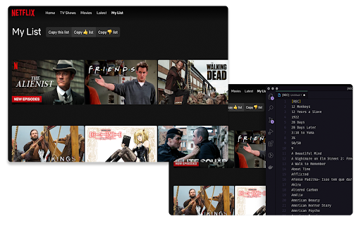 Netflix List Exporter